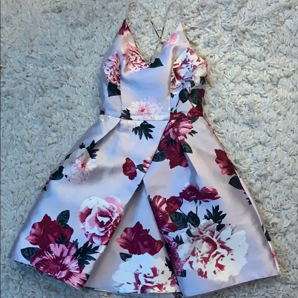 light purple floral homecoming/formal dress!! - Picture 2 of 3